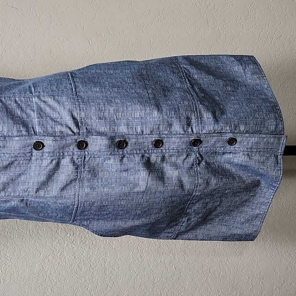 NWOT Derek Lam Indigo Blue Comfy Button Down w/Pockets Jumper Dress Sz. 12 - Picture 4 of 10
